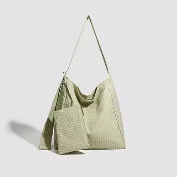 Повседневная сумка-тоут на одно плечо в стиле ленивой моды для женщин. Модная и универсальная сумка через плечо для поездок на работу для женщин.