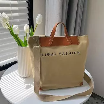 Повседневная сумка-тоут женская 2024 новая модная персонализированная сумка большой вместимости, студенческая сумка-тоут для поездок на работу чёрный