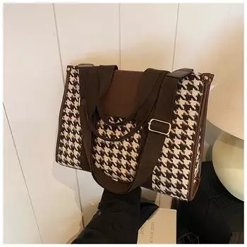 Повседневная сумка в стиле ретро большого объема для женщин 2024 года, новый модный тренд, сумка-мессенджер, сумка-тоут для поездок на работу