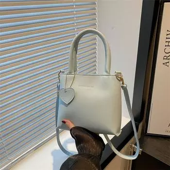 Повседневная сумка-ведро с текстурой для женщин 2024 года, новая модная универсальная сумка-мессенджер с выемкой на одно плечо для женщин чёрный