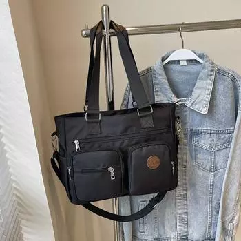 Повседневная сумка женская 2024 новая модная летняя сумка для студентов колледжей, для поездок на работу, большая вместительная сумка через плечо