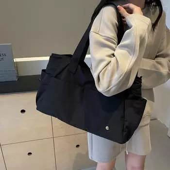Повседневная сумка женская сумка через плечо большой емкости большая сумка японская легкая ветровая повседневная портативная школьная сумка для путешественников розовый