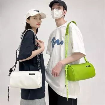 Повседневная сумка Женская сумка-мессенджер Водонепроницаемая легкая спортивная сумка небольшого размера Модная сумка через плечо для мальчиков Дорожная сумка для хранения белый