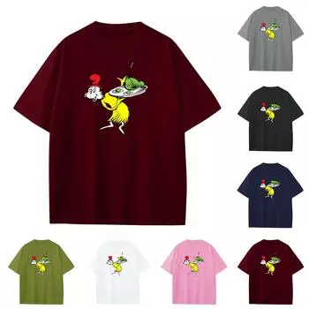 Повседневная свободная футболка с принтом «Пасха» для мальчиков и девочек, круглый вырез, короткий рукав, свитер 100