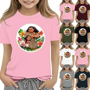 Повседневная свободная футболка с принтом «Пасха» для мальчиков и девочек, круглый вырез, короткий рукав, свитер 110