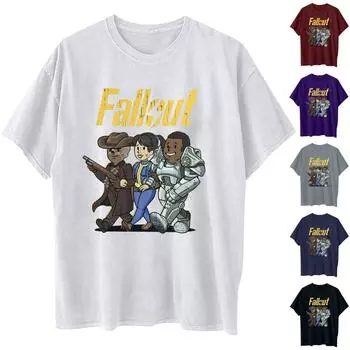 Повседневная свободная футболка с принтом, пуловер с круглым вырезом, топ с короткими рукавами L белый