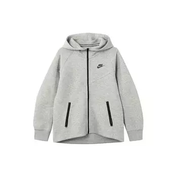 Повседневная свободная куртка с капюшоном Nike Color-Block Женская верхняя одежда Серая FB8339-063 XL