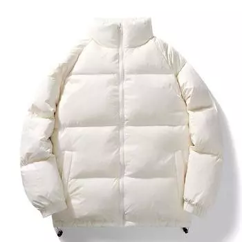 Повседневная свободная модная куртка с хлопковой подкладкой Мужская куртка Утолщенная модная брендовая куртка с воротником-стойкой на хлопковой подкладке M