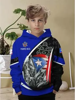 Повседневная толстовка с капюшоном для мальчиков, 3D-принт с изображением лягушки в стиле Харадзюку, спортивный уличный принт, повседневная толстовка с капюшоном для отдыха и путешествий 100