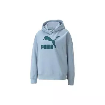 Повседневная толстовка с капюшоном и логотипом Puma, женская толстовка, синяя 539278-79 XS