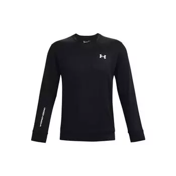 Повседневная толстовка с круглым вырезом Under Armour с логотипом, мужские топы, черные 1366262-001 S