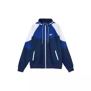 Повседневная ветровка с капюшоном Nike, мужская верхняя одежда, синяя AR2210-492 M