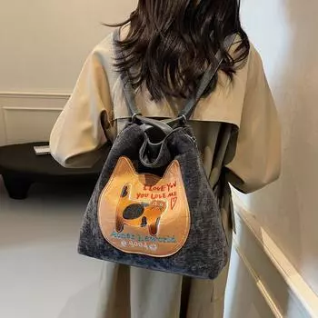 Повседневная вместительная женская сумка высокого класса 2024 года, новая осенне-зимняя сумка для поездок на работу на два плеча, сумка-тоут на одно плечо чёрный