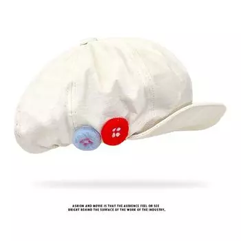 Повседневная восьмиугольная шляпа Модная шляпа художника Милые шляпы-ведерки 1