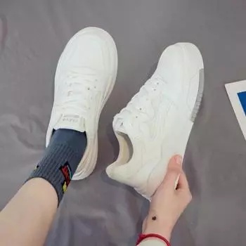 Повседневная вулканизированная обувь на толстой подошве 2024 года, повседневная обувь для папы, легкая спортивная универсальная женская обувь для сноуборда на плоской подошве 36 фиолетовый