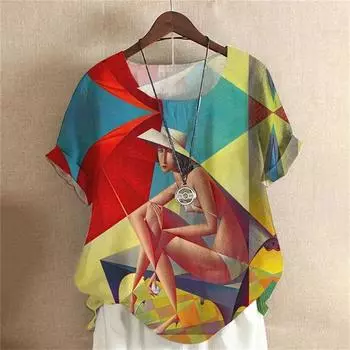 Повседневная женская футболка с милым котом и бабочкой, 3D принтом, летняя, с индивидуальным животным принтом, с короткими рукавами, модная свободная женская футболка, топ XL