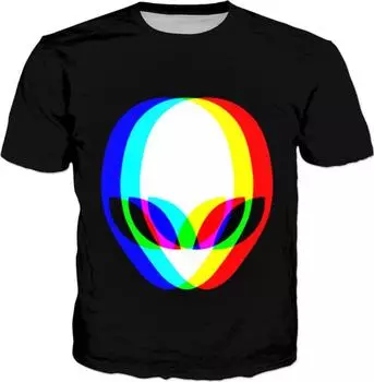 Повседневная женская мужская футболка с 3D-принтом, с графикой черепа, топы для пары 3XL