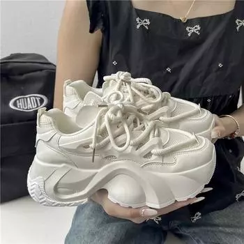 Повседневная женская обувь для ходьбы Aummer, дышащие зимние женские кроссовки для бега, легкие нескользящие модные женские кроссовки с толстой подошвой 35