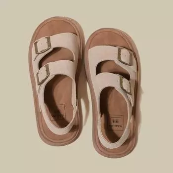 Повседневная женская обувь на толстом каблуке 35