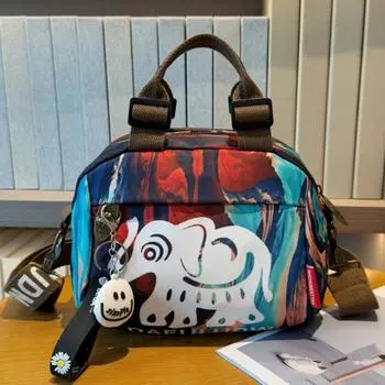 Повседневная женская сумка через плечо, маленькая женская сумка с принтом, сумки через плечо, модная женская легкая сумка под мышкой