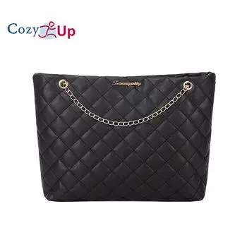 Повседневная женская сумка через плечо на одно плечо Cozy Up, универсальная цепочка с цепочкой большой вместимости 26cm * 6cm * 26cm белый