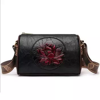 Повседневная женская сумка из мягкой кожи, сумки через плечо для женщин, новая модная женская сумка-мессенджер с принтом коричневый