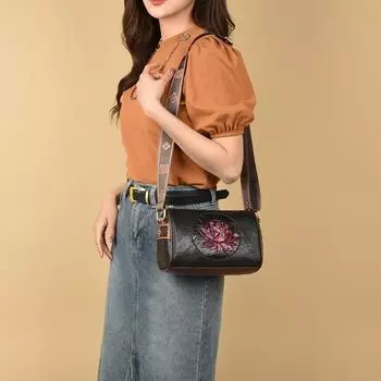 Повседневная женская сумка из мягкой кожи, сумки через плечо для женщин, новая модная женская сумка-мессенджер с принтом