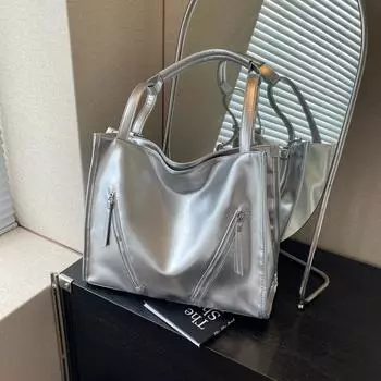 Повседневная женская сумка-тоут большой емкости 2024 новый рюкзак многофункциональный сумка через плечо дорожный рюкзак чёрный