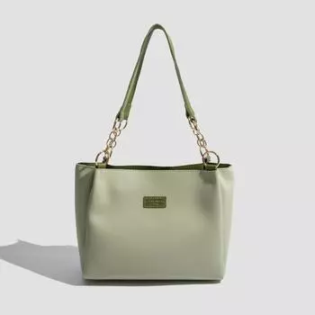 Повседневная женская сумка-тоут большой емкости из цельной искусственной кожи женская сумка на одно плечо корейская мода простые офисные женские сумки