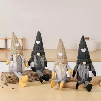 Повседневное использование, подвесные ножки, молотый кофе, вязание безликих кукол, украшения, праздник, Рождество