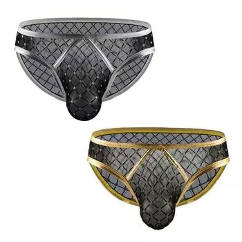 Повседневное мужское нижнее белье, сетчатая сумка из полиэстера с низкой посадкой L
