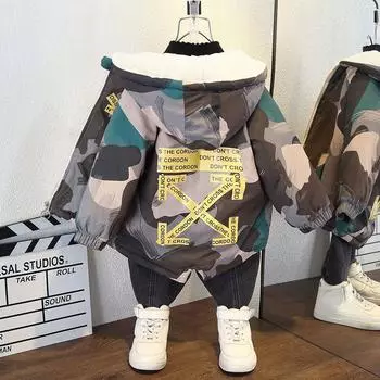 Повседневное пальто для девочек, осенне-зимняя детская стеганая куртка