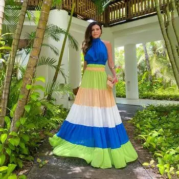 Повседневное праздничное шифоновое женское платье Andy