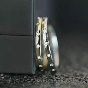 Повседневное стильное кольцо простого дизайна, женское модное европейское кольцо, обручальное ювелирное изделие, подарок для любовника 6