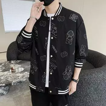 Повседневное свободное пальто весна-осень в стиле Гонконга, молодежная куртка для учеников младших классов средней школы M белый