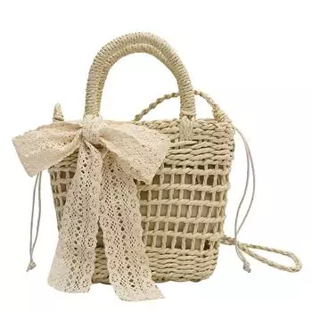 Повседневные ажурные плетеные сумки через плечо для женщин, маленькая квадратная сумка через плечо с украшением в виде шарфа, женская модная сумка-клатч