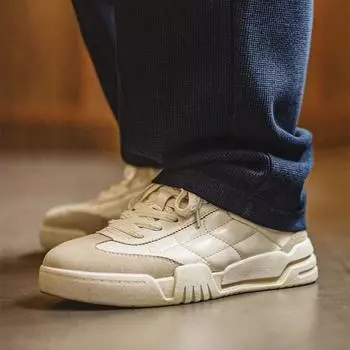 Повседневные белые немецкие кроссовки Maden, спортивные кроссовки на платформе для мужчин, универсальные туфли из натуральной кожи с мягкой подошвой и шнуровкой 38 белый