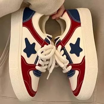 Повседневные белые туфли для женщин, ретро-туфли из парусины, летние новые универсальные туфли с толстой подошвой, подходящие по цвету для женщин 35