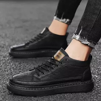 Повседневные ботинки Martin, зимние высокие туфли Tooling Board, черные туфли среднего размера в стиле ретро из кожи, повседневные 39 хаки