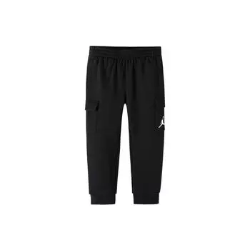 Повседневные брюки Jordan Solid Color с эластичной резинкой на талии, детские штаны, черные JD2142069GS-001 XL