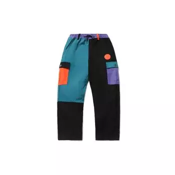 Повседневные брюки Li Ning Wade Series на шнуровке с цветными блоками, мужские брюки зеленого цвета AKXQ545-1 M
