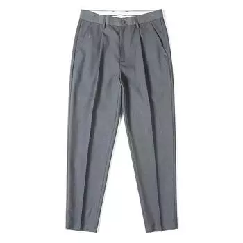 Повседневные брюки, мужские девять прямых тонких весенне-осенних деловых мужских брюк, летние брюки 28 чёрный