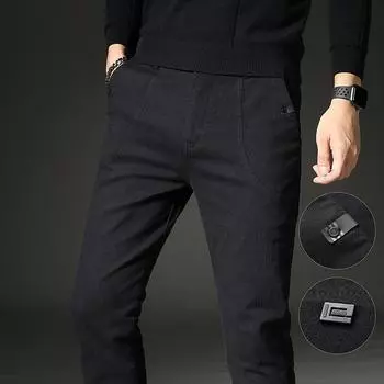 Повседневные брюки, мужские хлопковые брюки, сезонные корейские классические повседневные брюки, деловые повседневные брюки, мужские 28
