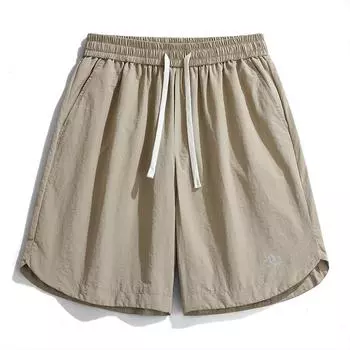 Повседневные брюки, мужские свободные и быстросохнущие повседневные шорты, летние тонкие спортивные капри L