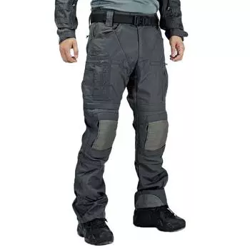 Повседневные брюки мужские водонепроницаемые брюки карго брюки для активного отдыха с несколькими карманами мужские износостойкие брюки для походов S чёрный