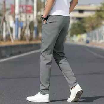 Повседневные брюки с эластичной шнуровкой, мужские дышащие летние мужские брюки из тенселя, повседневные брюки, спортивные брюки, мужские облегающие брюки из тенселя 29