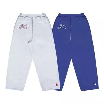 Повседневные брюки Y2K для мужчин и женщин в стиле Харадзюку с вышитыми буквами и графикой Мешковатые брюки для бега с эластичной талией Спортивные брюки S