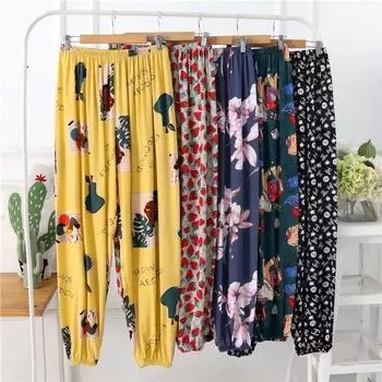 Повседневные брюки Женские пляжные брюки Свободные повседневные брюки One Size