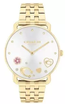 Повседневные часы Elliott 14504349 Желтое золото [Coach] Женские [Товар] серебряный