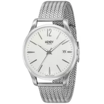 Повседневные часы Est Nation Limited Silver [Henry London] HL39-M-0123-EST [Товар] серебряный